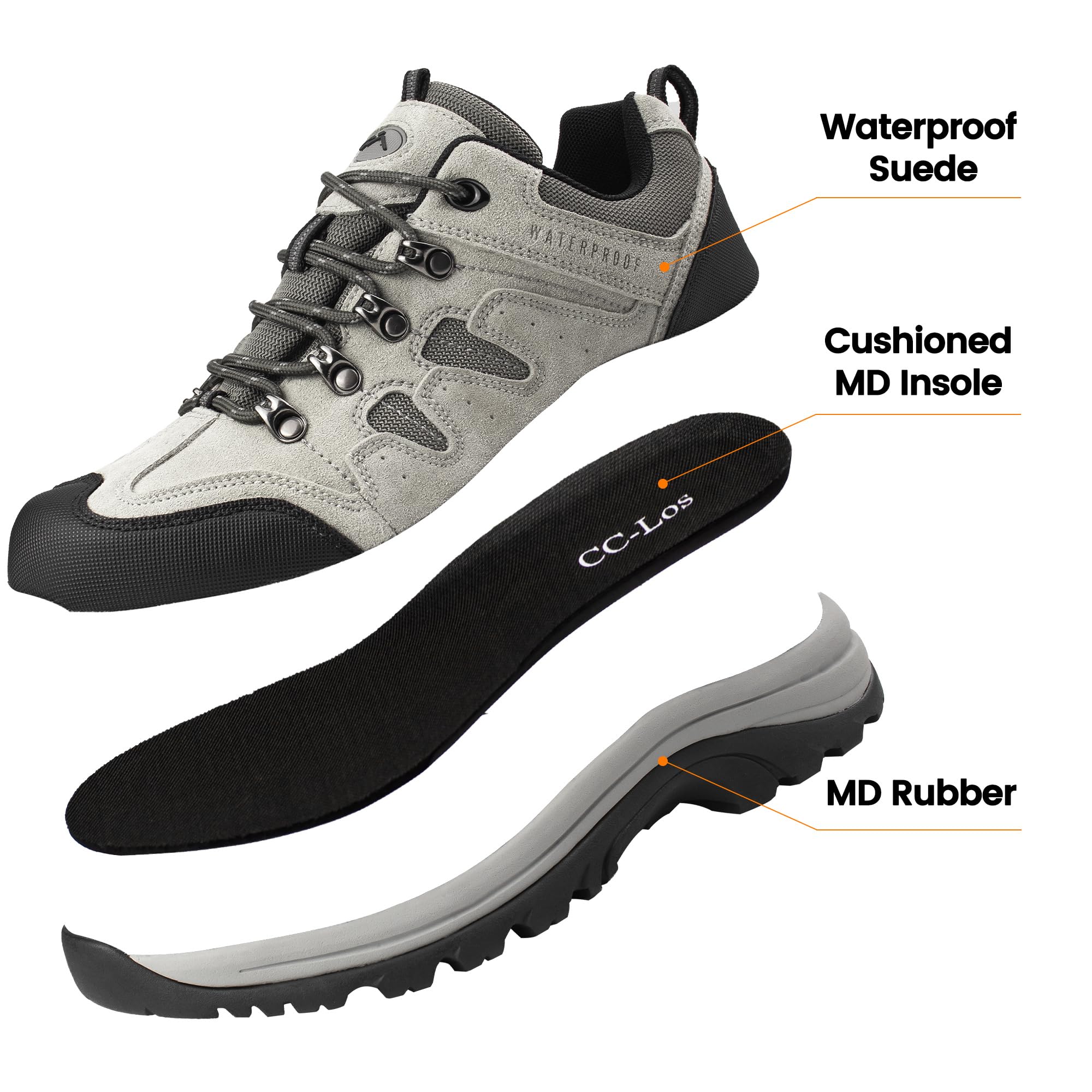 CC-Los Bottes randonnée Homme imperméables antidérapantes EU40-48