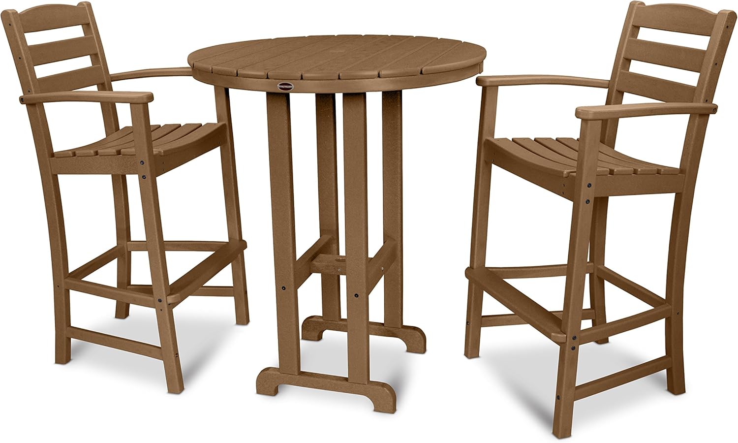 POLYWOOD® La Casa Café Bar Set, Teak