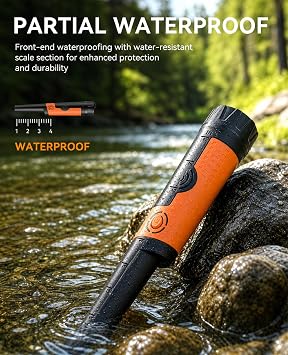 SUNPOW Metal Detector Pinpointer for Adults & Kids - Waterproof Handheld Pin Pointer Wand - High Sensitivity 360 Detection - Easy to Use 2 Alert Modes - Treasure Pinpointing Finder Probe - OTMD12