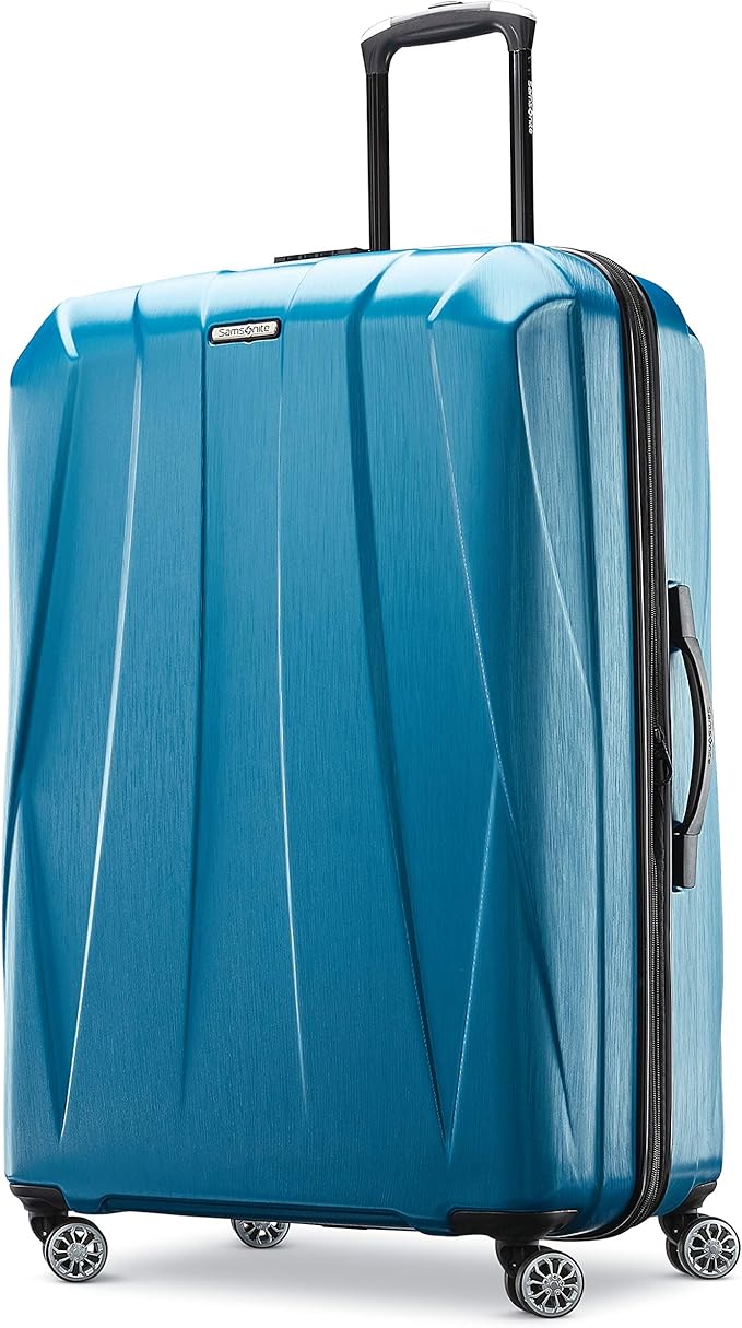 Samsonite Centric 2 Hardside Expandable Luggage with Spinners, Caribbean Blue, 3-Piece Set (20/24/28)