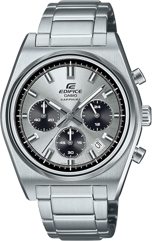 Serie EFB-730D | Reloj digital para hombre | (Plata) | 100WR | Cronógrafo de 1 segundo | Visualización de fecha