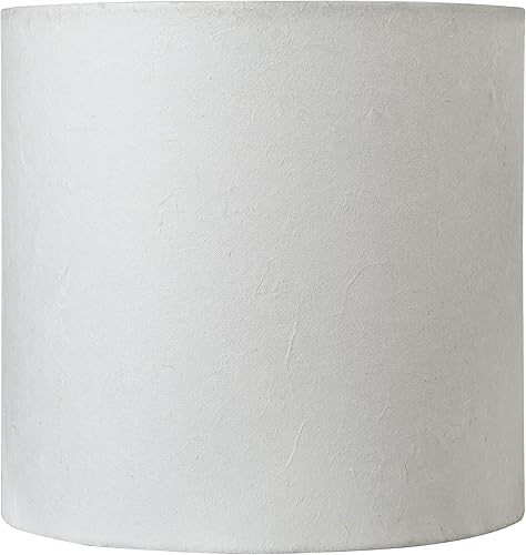 Miniatura 2 de Aspen Creative 31241A Lámpara de araña de transición con forma de cilindro, pantalla de lámpara estilo araña en blanco lino, 20,3 cm de ancho (20,3