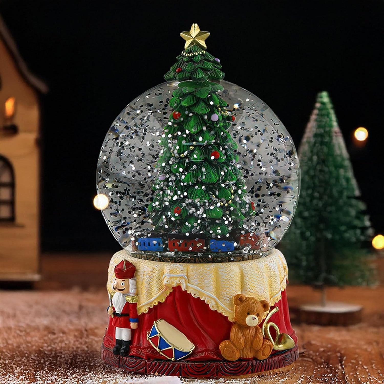 Christmas Snow Globe - Christmas Snow Globe Lantern, Christmas Snow Globe Gift | Long Life Christmas Tree Snow Water