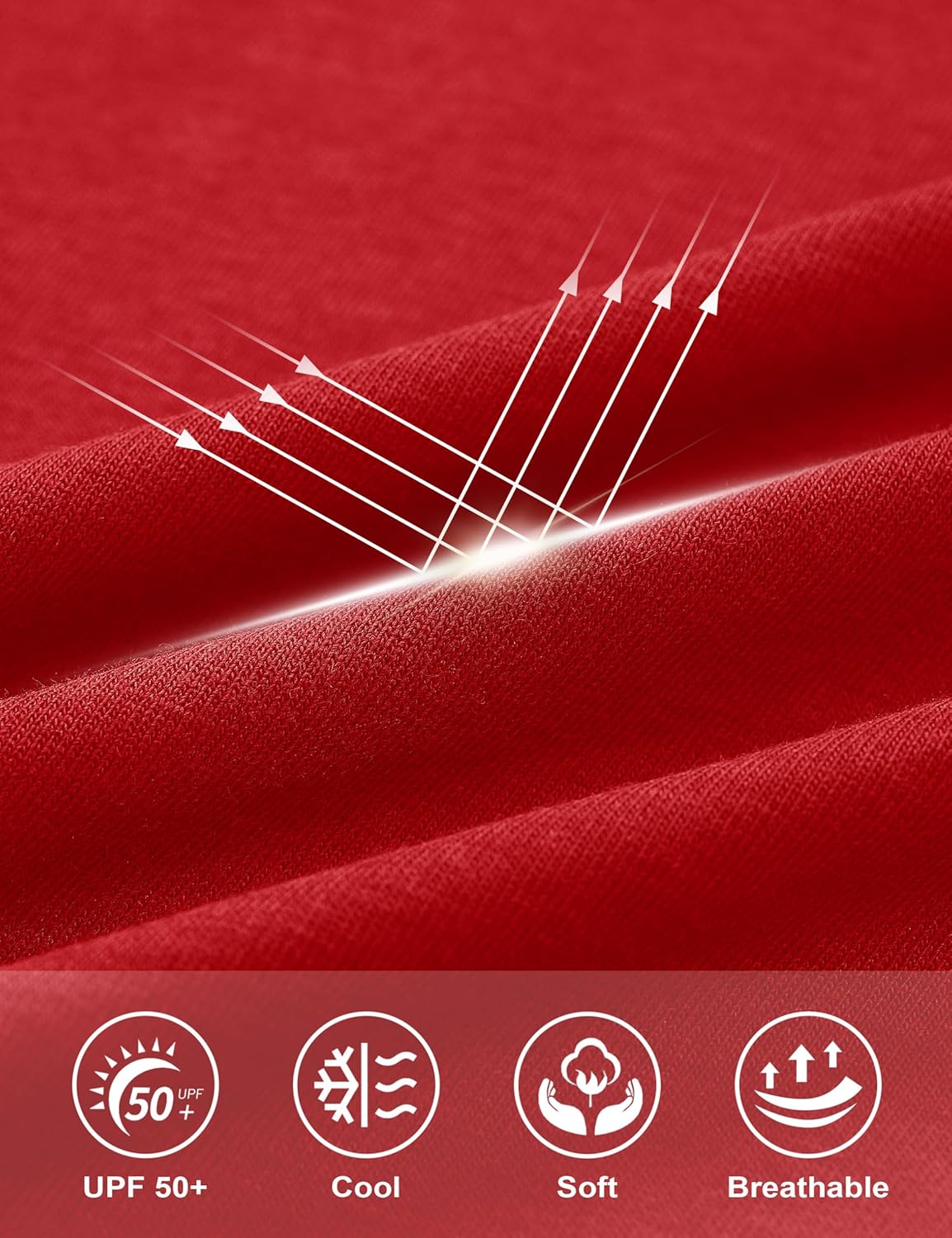 MAGCOMSEN Women's Short Sleeve V Neck Shirts Basic Summer Tops Dressy Casual Classic Fit Tees UPF 50+ Top Tomato Red 2XL - Image 6