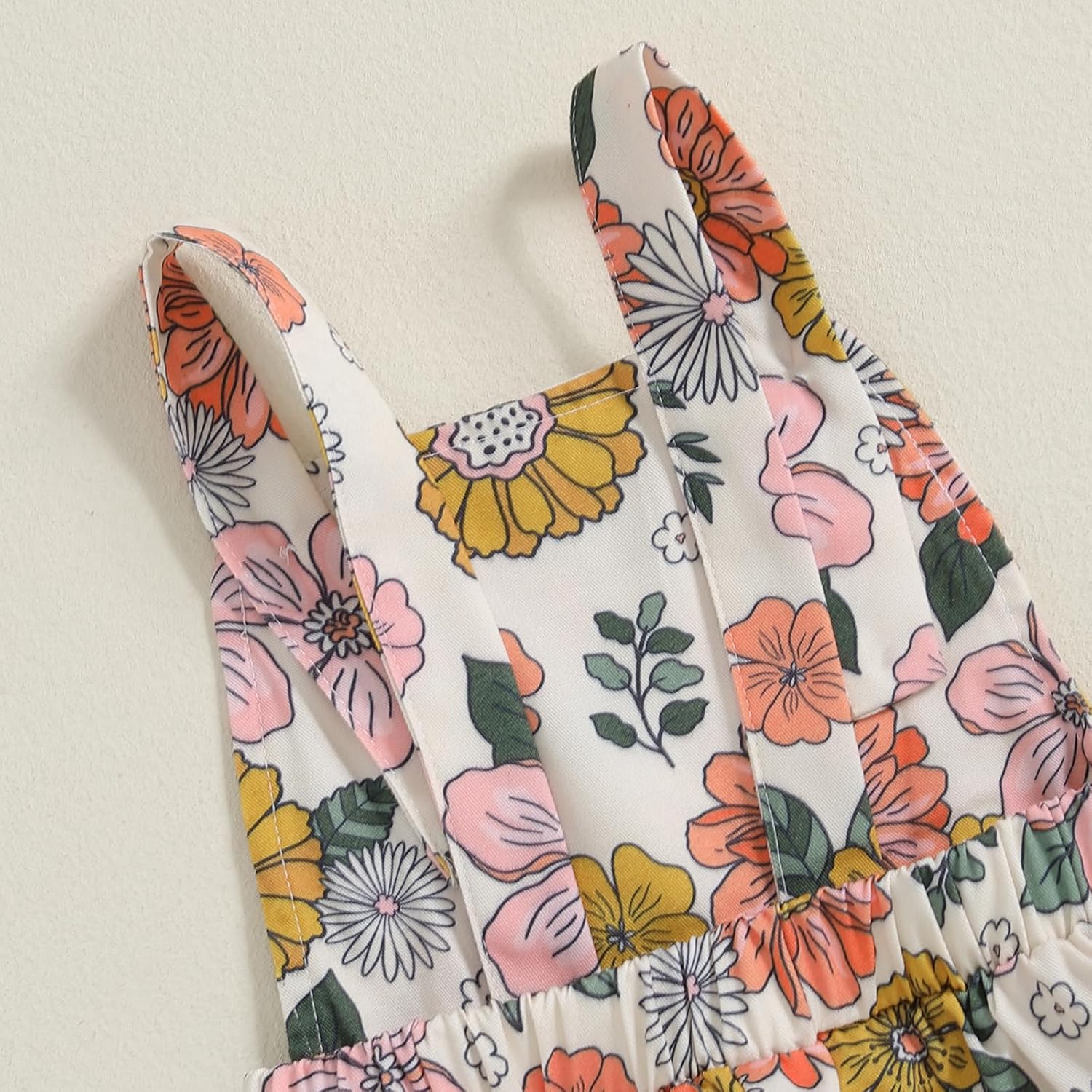 ZAXARRA Toddler Girl Fall Clothes Floral Baby Girl Bell Bottom Jumpsuit Baby Girl Overalls Flare Leg Jumpsuit - Image 7