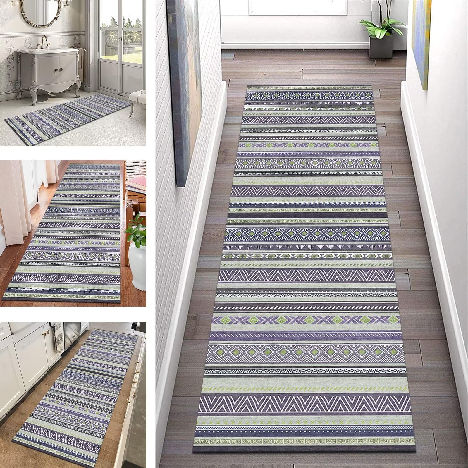 Tapis de couloir antidérapant pour éviter les glissades des enfants et lavable