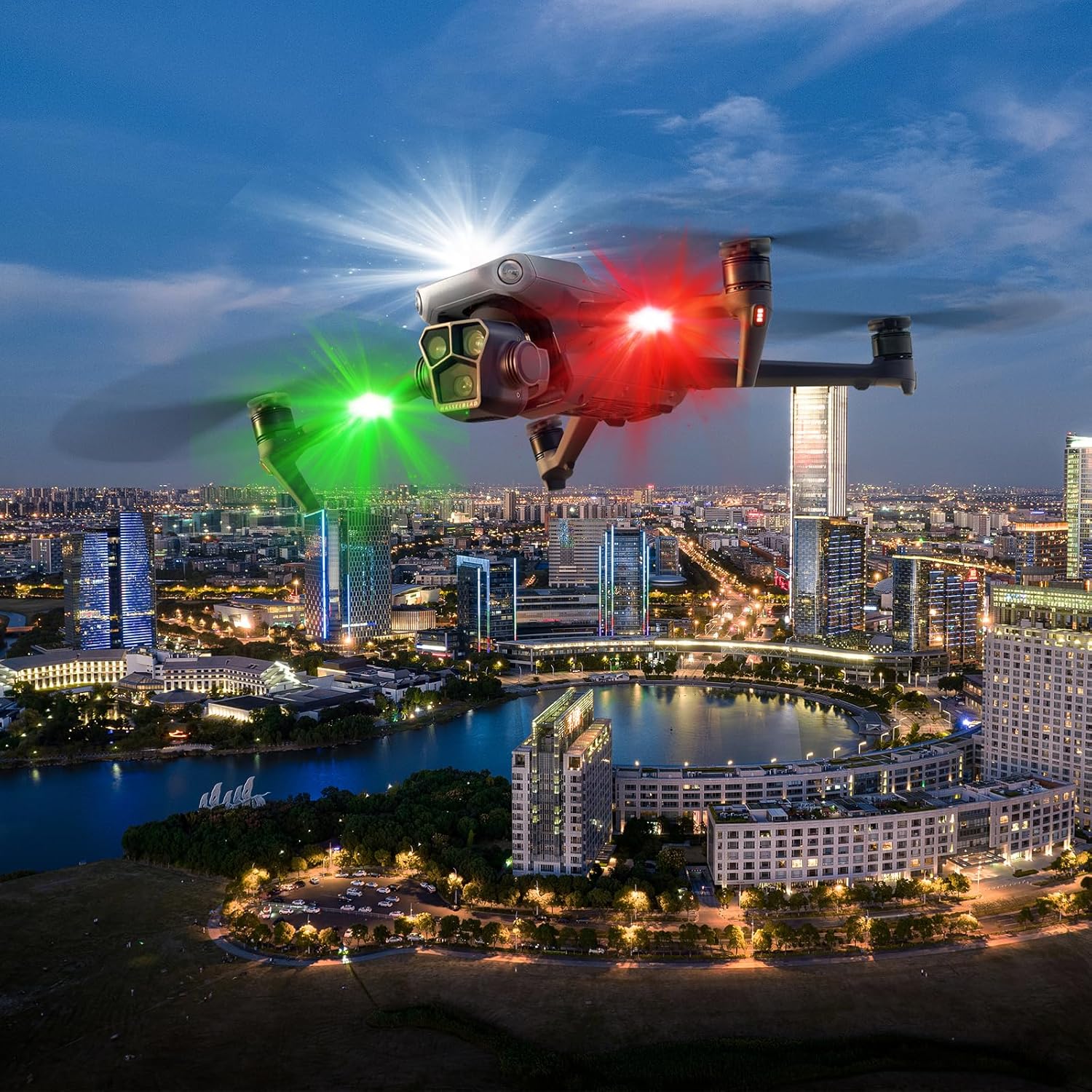 Drone Strobe Light with Remote Control - Anti-Collision LED Flash for Night Flying, Multiple Adjustable Lighting Modes - Fits DJI Mini 4 Pro/Mini 3 Pro/Mni 2/Air 3/Air 2S/Mavic 3/Mavic 2, Avata 2