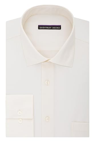 geoffrey beene wrinkle free dress shirts Geoffrey Beene Wrinkle Free White Long Sleeve Button Down Dress Shirt 15.5  32/33