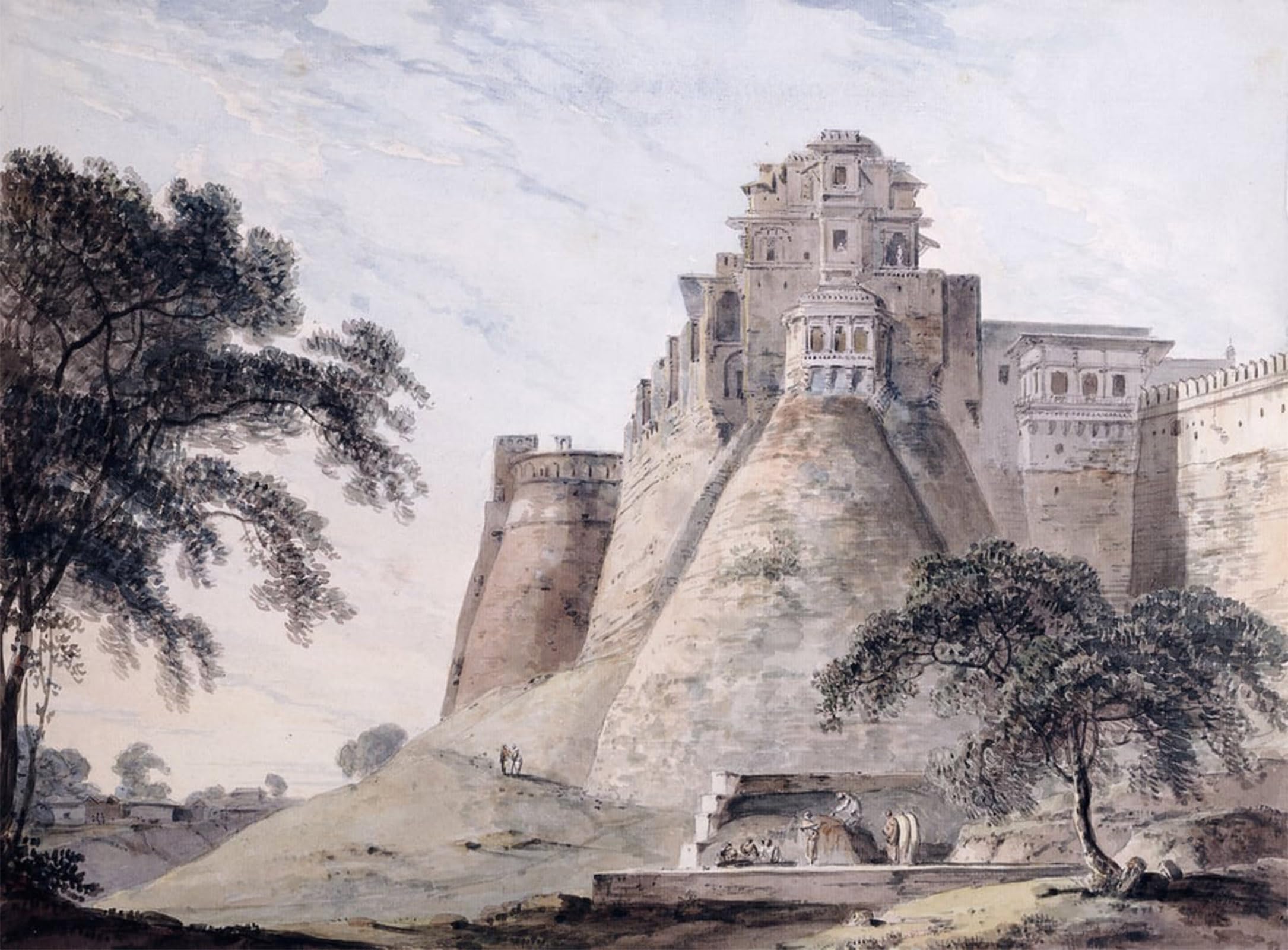 Affiche impression Fort Jaunpur pour décoration salon moderne