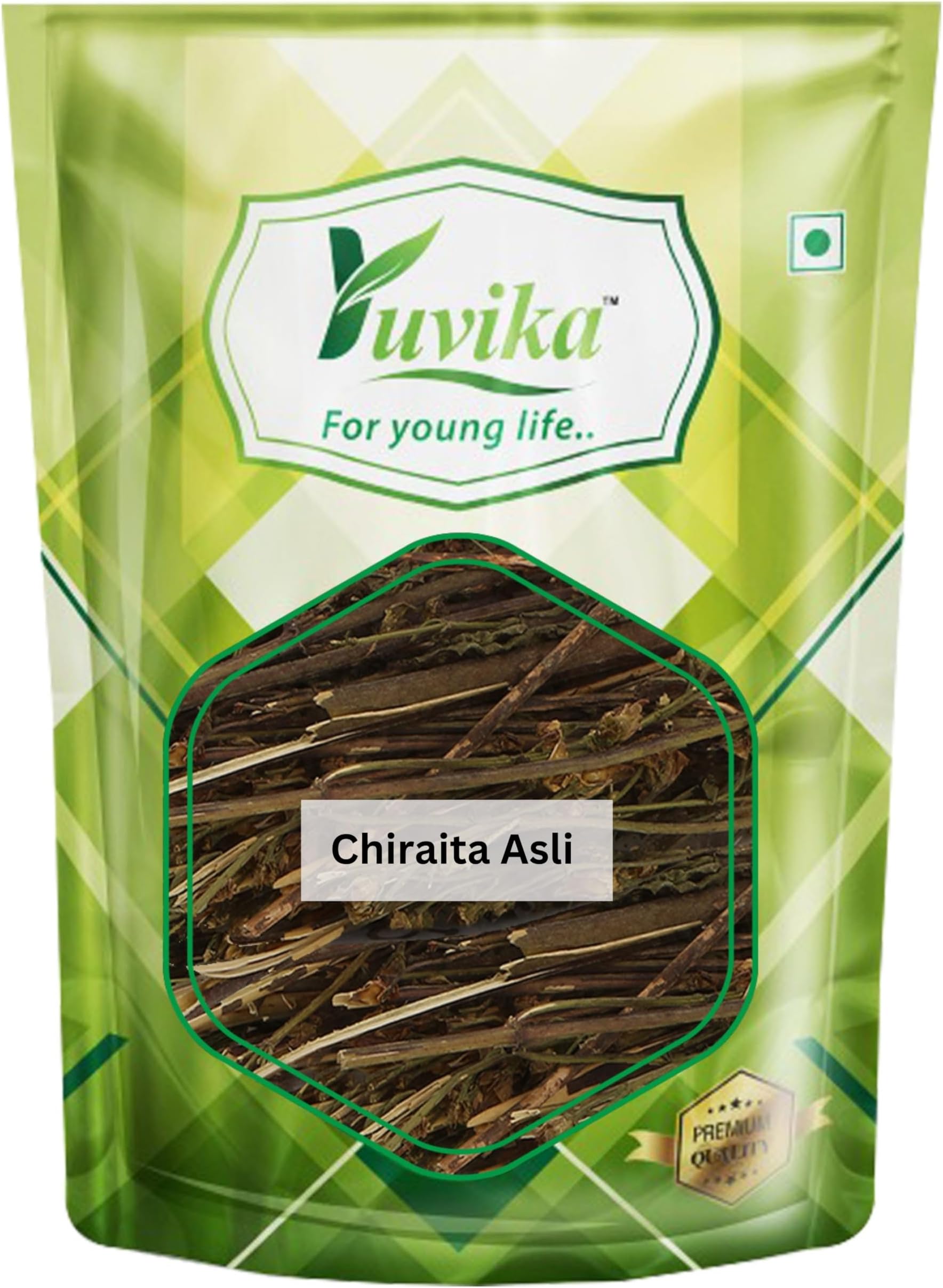 YUVIKA Chiraita Asli - Chiraita Nepali - Enicostemma Littorale - Swertia Chiraita - Bitter Stick - Indian Gentian 100 Grams