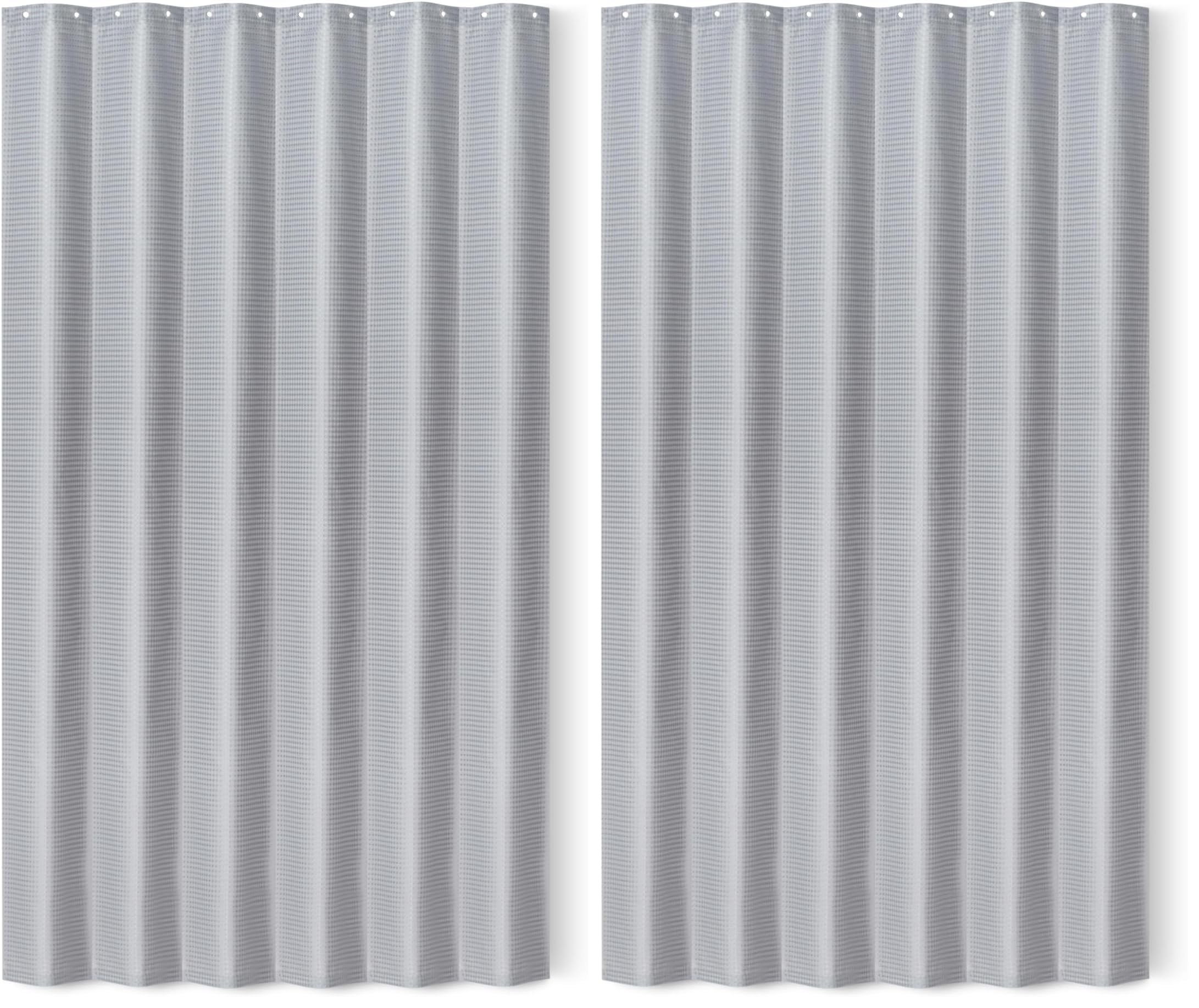 Amazon Basics Modern Style Polyester Shower Curtain, Quick-Drying, 182.9x182.9 cm, White — view 8