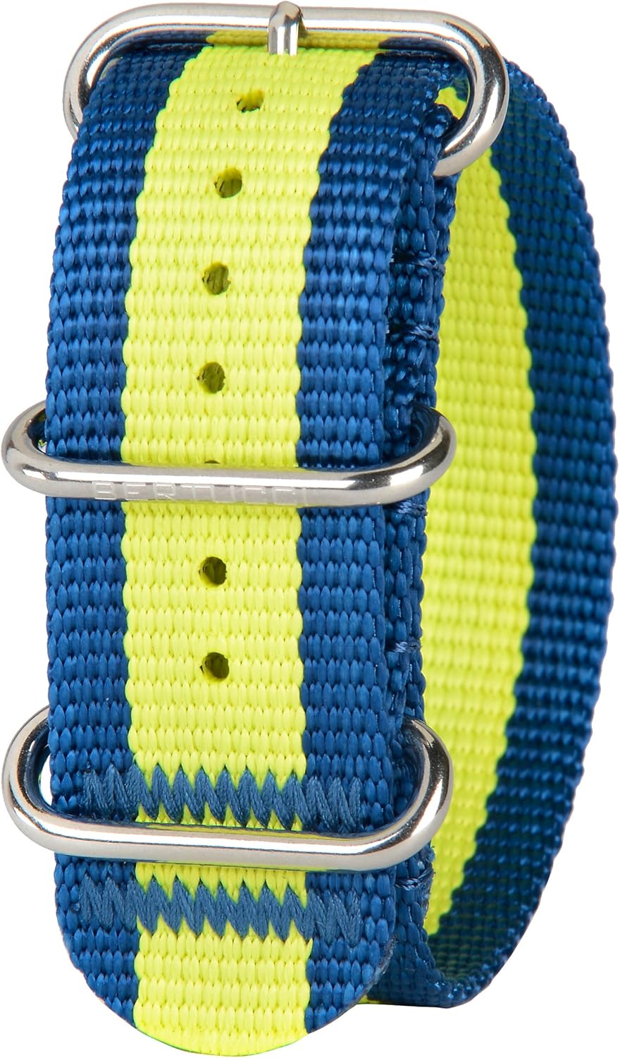 BERTUCCI DX3 B-175 Mariner Blue w/Yellow Stripe 26mm Nylon Watch Band