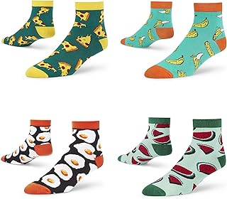 dynamocks Men's and Women's Combed Cotton Ankle Length Socks (Pack of 4) (Multicolour, Free Size)-picture-24