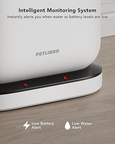 Miniatura 9 de PETLIBRO Fuente de agua inalámbrica para gatos, fuente de agua inalámbrica recargable para mascotas, dispensador de agua para gatos de 2.5 L/84