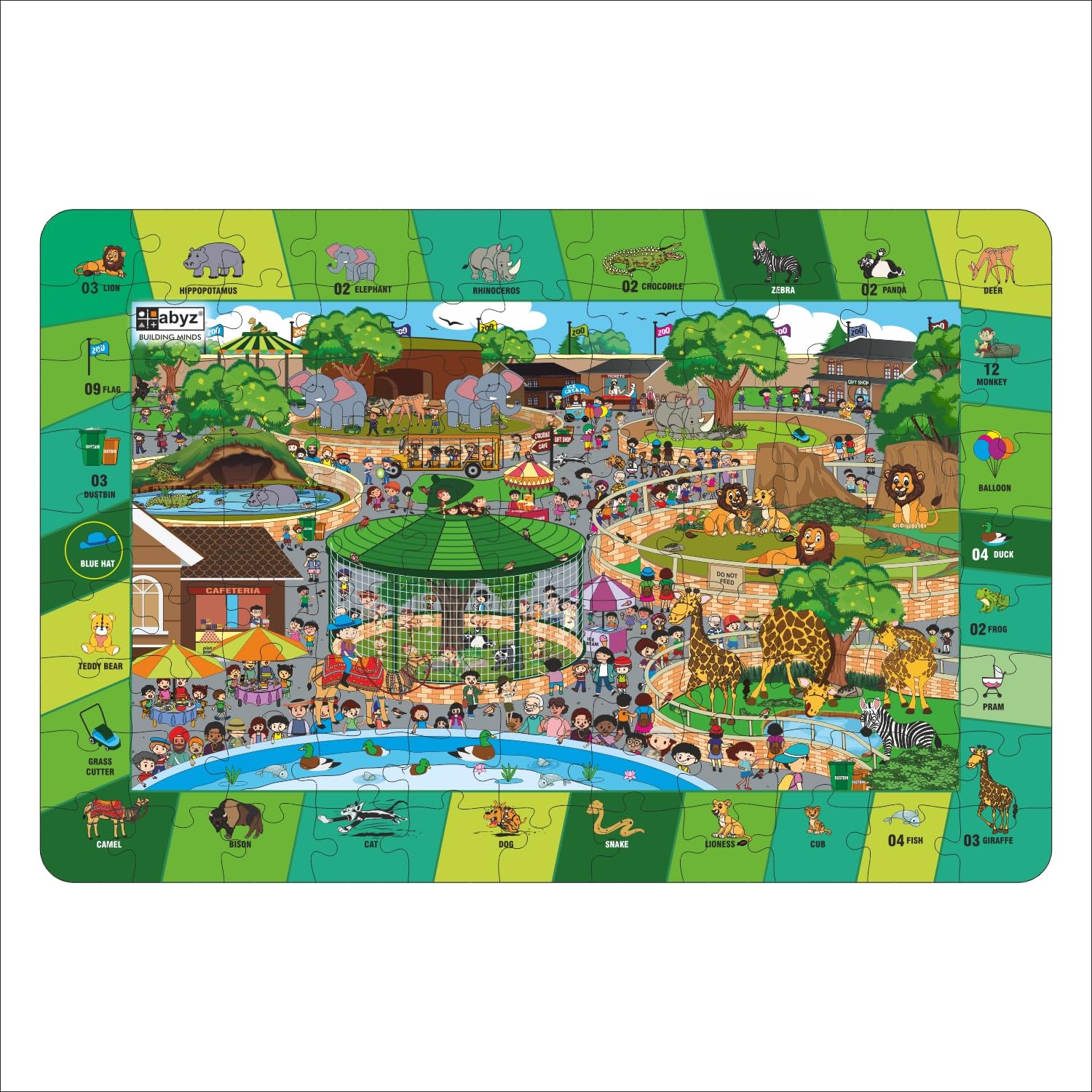 See full amazon price history chart for ABYZ 2-in-1 99 Pcs Zoo Wooden Jigsaw Puzzle with Find The Things ABYZ 2-in-1 99 Pcs Zoo Wooden Jigsaw Puzzle with Find The Things (B0CNW916YH) Amazon Price History, Amazon Price Tracker