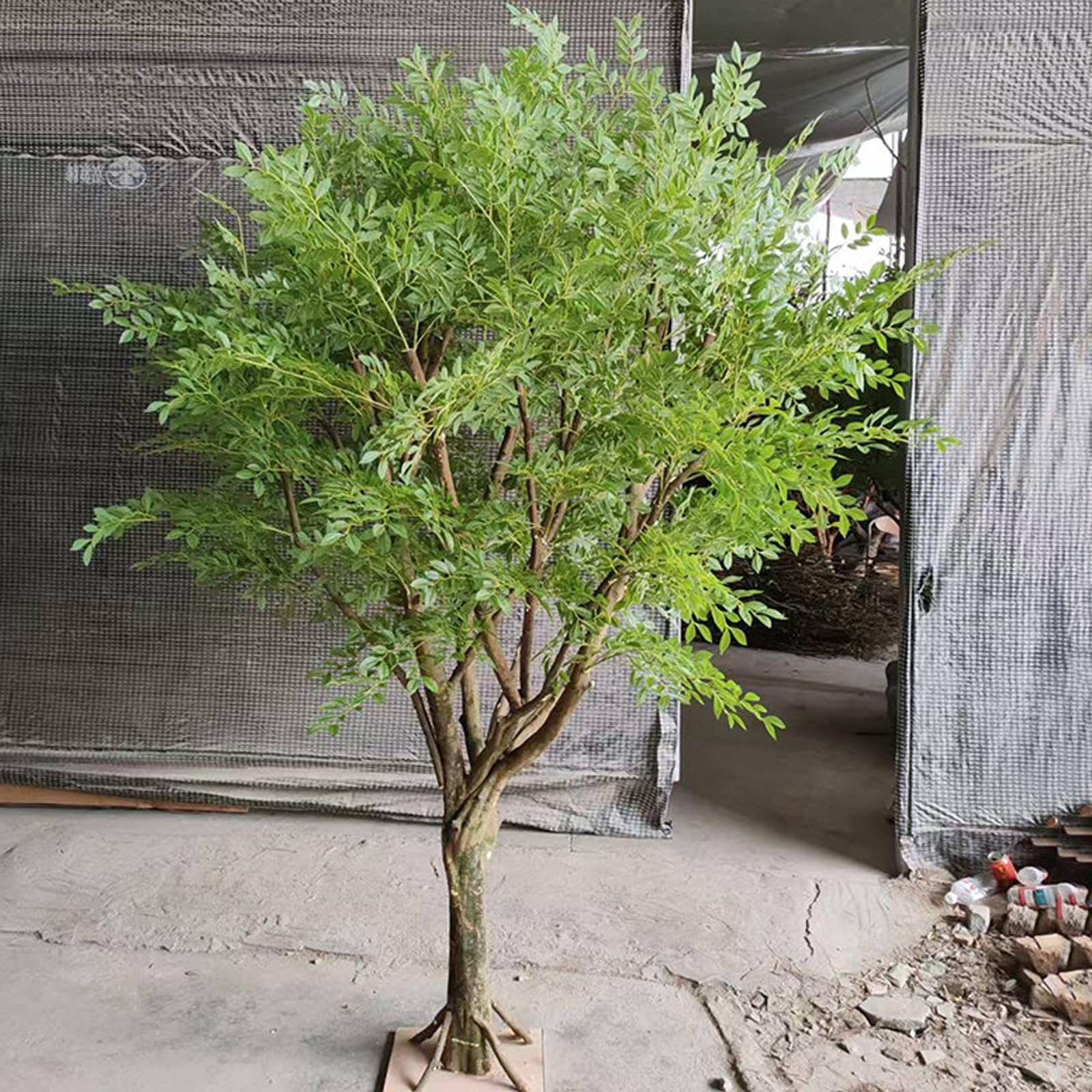 Large Realistic Artificial Tree, Artificial Maple Tree, for Indoor & Outdoor Home Office Party Decor(5x5m)