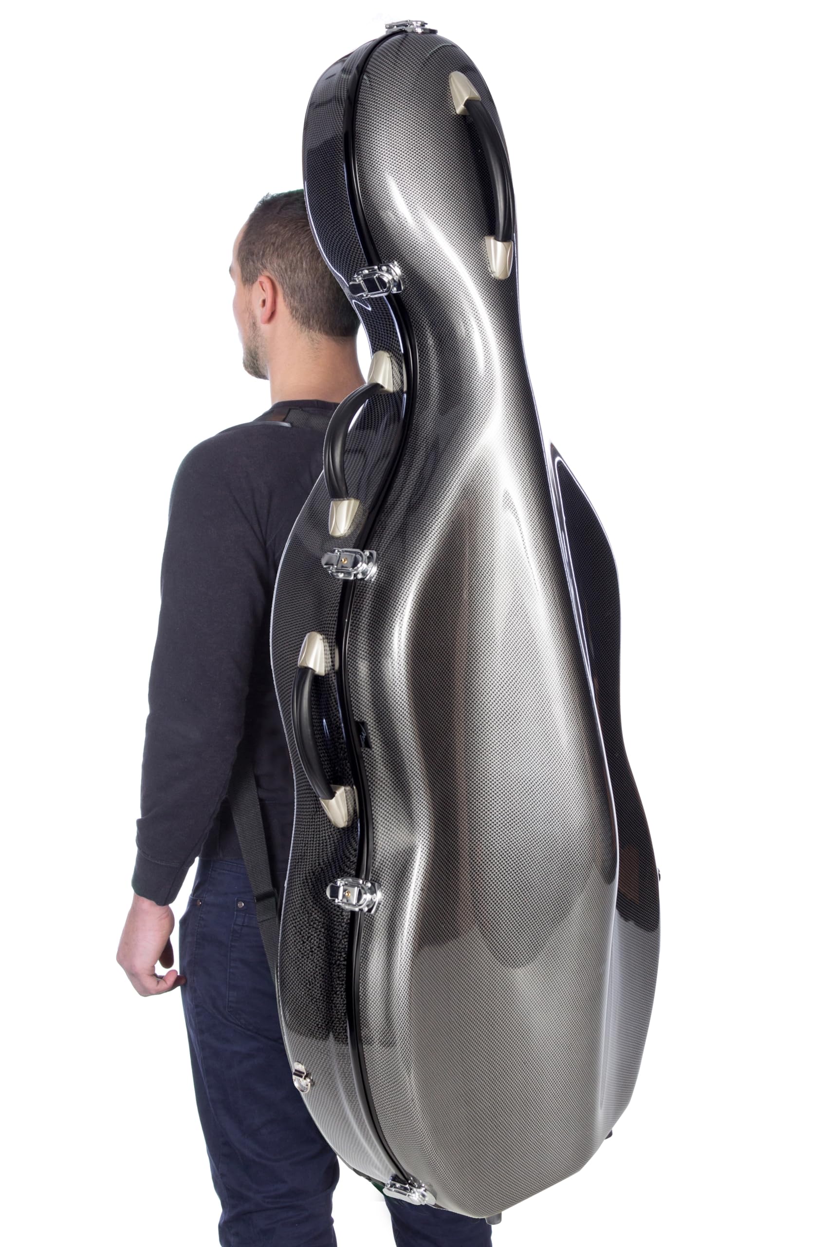 Custodia per Violoncello Fiberglass 4/4 Classic point black M-case