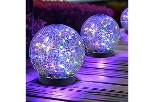 Solar Globe Lights Outdoor Waterproof-Solar Balls for Garden