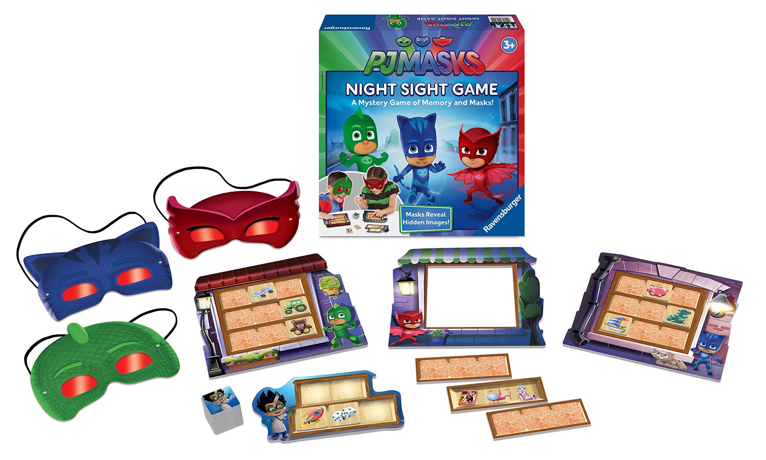 Ravensburger PJ Masks Night Sight Board Games for Kids Age 3 Years and