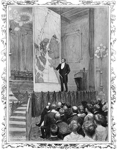 Frederick Cook (1865-1940) American Physician And Arctic Explorer Giving A A Lecture Before The Royal Geographical Societyof Denmark And King Of