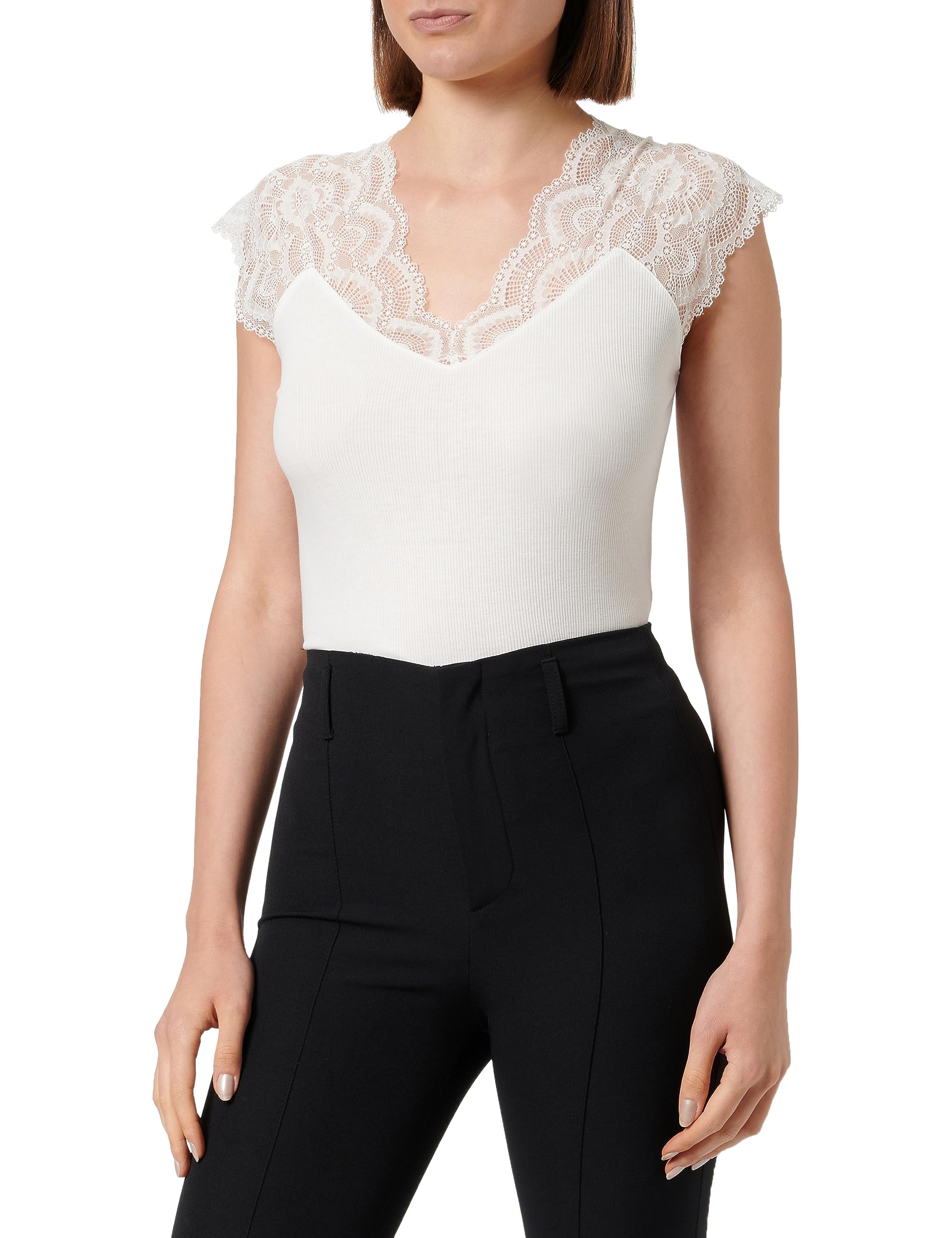 Morgan Woman 222-Delo T-Shirt, Off White, XL EU