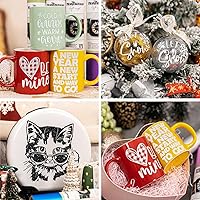 Vista 6 de TECKWRAP Hojas adhesivas de vinilo brillante con purpurina para cortador de manualidades, 12 x 12 pulgadas, 10 hojas/paquete