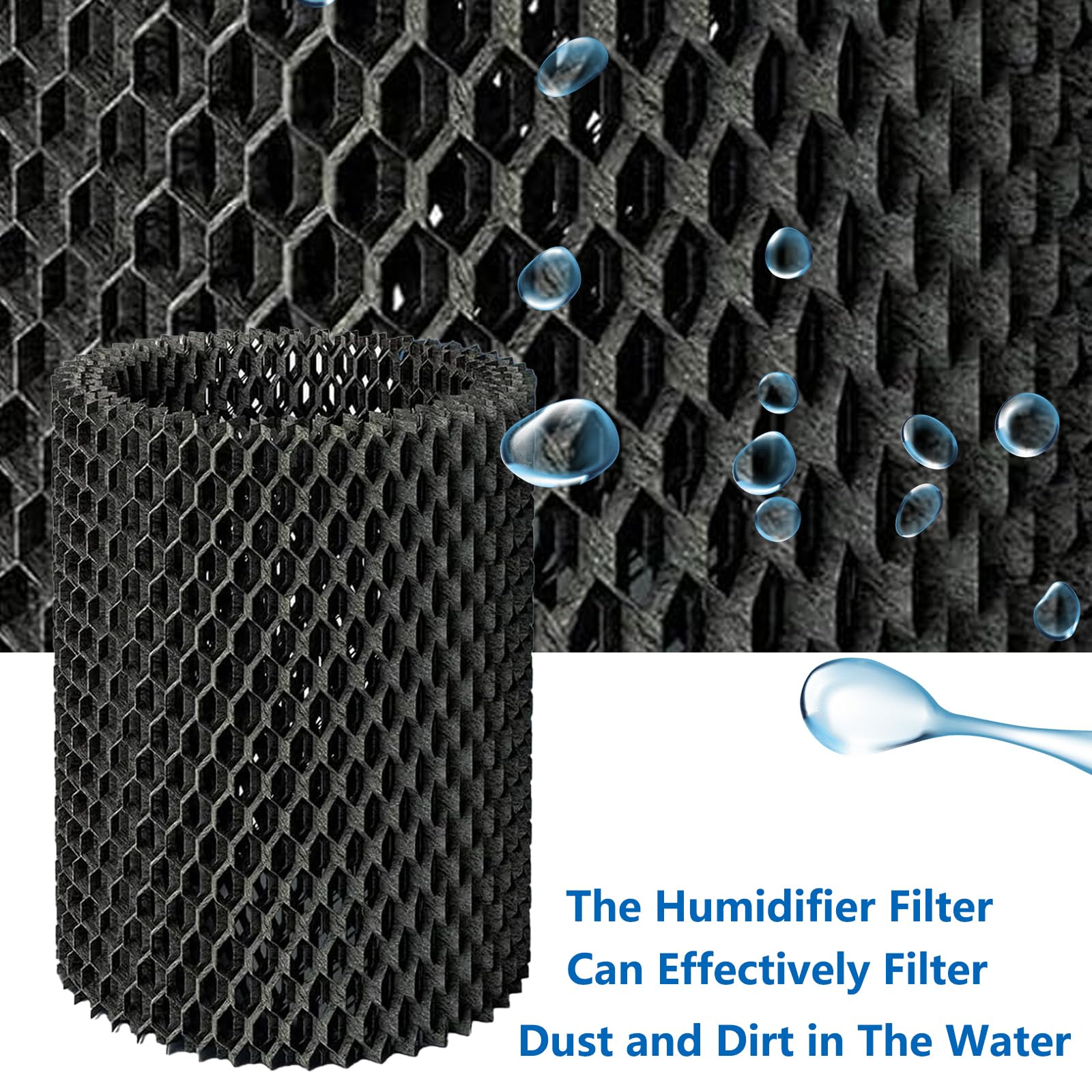 FY1190 Ersatzfilter für Philips 2000 Series HU2510/10 Luftbefeuchter Ersatz HEPA Filter Befeuchtungselement FY1190/30 (3 Stück)