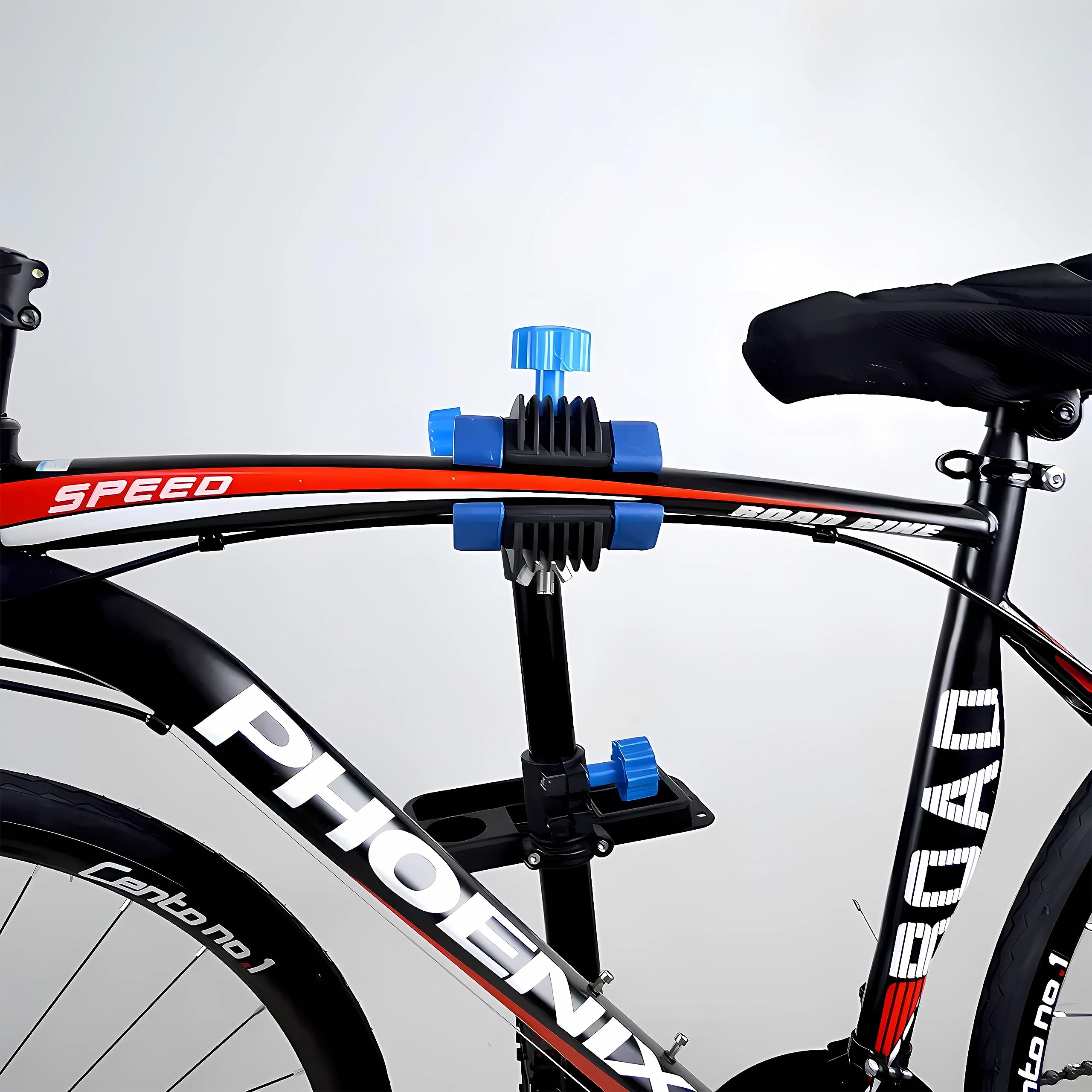Retoo Fahrradmontageständer für Fahrräder, bis 30 kg, höhenverstellbar 108-190 cm, stabiler Montageständer für Mountainbike & E-Bike, Montageständer, Fahrradhalter für Garage & Haus, Schwarz