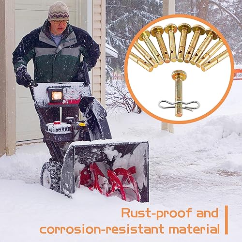 Miniatura 5 de Biggun 20 juegos de pasadores de cizalla y pasadores de chaveta para quitanieves - 738-04124 y 714-04040 kits de pasadores de cizalla de repuesto