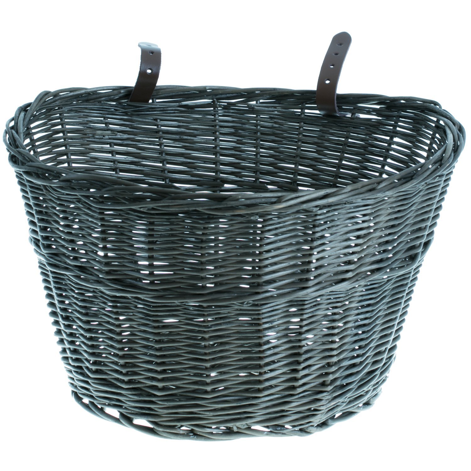 e-Wicker24 Fahrradkorb aus Weide für Lenker und Gepäckträger - Retro Vintage Stil Einkaufskorb Geflochten