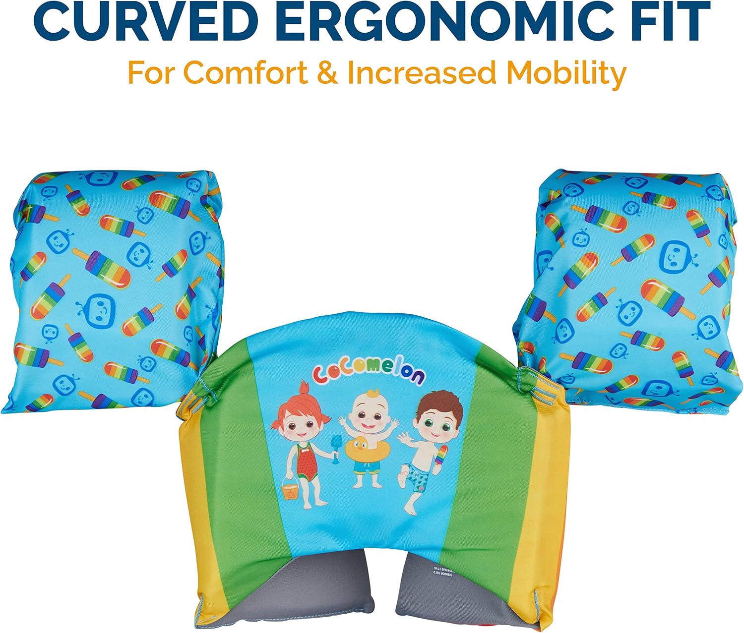 SwimWays Swim Trainer, US Coast Guard Approved Life Vest Kids Swim Vest, Arm Floaties & Life Jackets for Kids 33-55 lbs