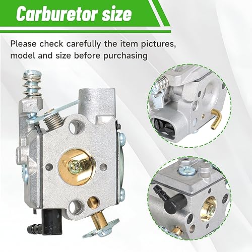 Miniatura 3 de munirater Kit de carburador con filtro de aire de repuesto para CS-341 CS-345 CS-346 CS-3000 CS-3450 CS-3400 Reemplazo para WT-402