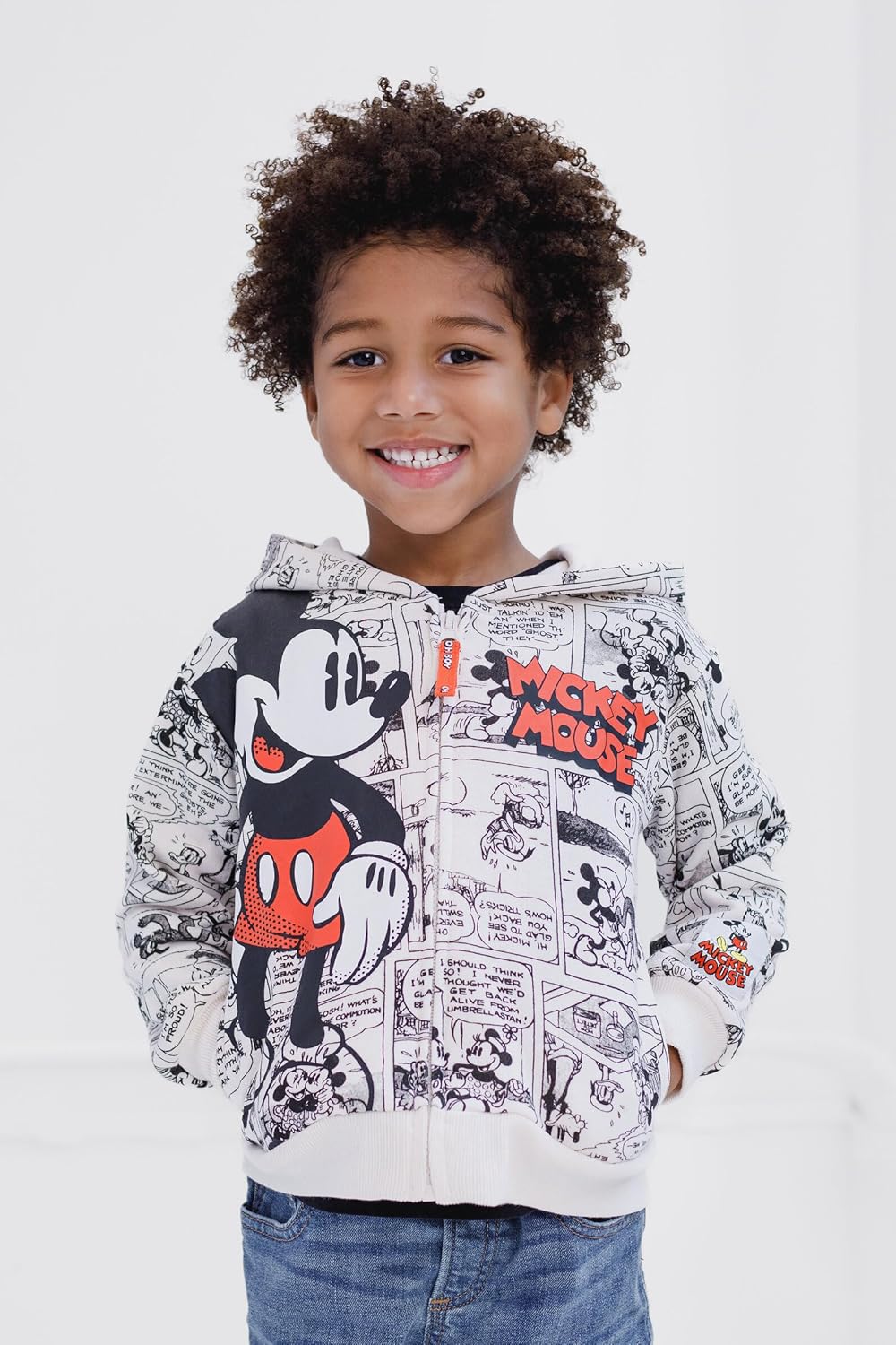 Disney Toy Story Mickey Mouse Lilo & Stitch Fleece Zip Up Hoodie Toddler to Big Kid Sizes (2T - 18-20) - Image 2