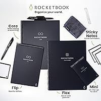 Vista 8 de Kit de accesorios Rocketbook – Juego completo con 2 bolígrafos FriXion Gel, botella de spray, paño de microfibra y base para bolígrafo – Compatible