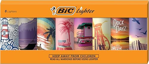 BIC Special Edition Vacation Series Encendedores para fiestas (8 unidades)