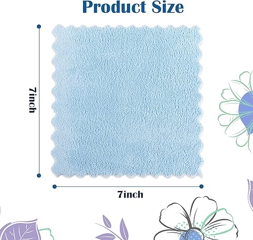 Miniatura 7 de Orighty Paños removedores de maquillaje, limpiadores, reutilizables, suaves y lavables, de microfibra de vellón coral, para cara, ojos, labios,