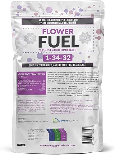 Miniatura 3 de Potenciador de floración y potenciador de rendimiento para plantas, cosechas grandes, pesadas y saludables, para uso en suelo e hidroponía, fósforo