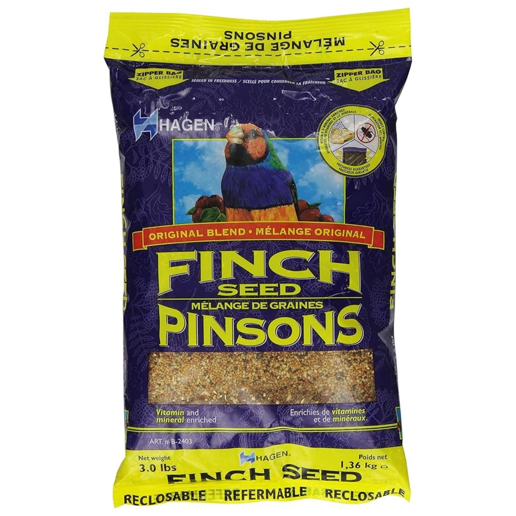 Hagen Finch Staple Vme Seed, 3-Pound