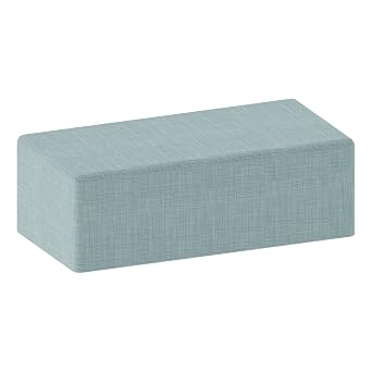 Learniture Structured Rectangle 12" H Stool -Flexible Modular Collaborative Soft Seating for Office, Home, Lounge and School Classrooms with Durable Frame