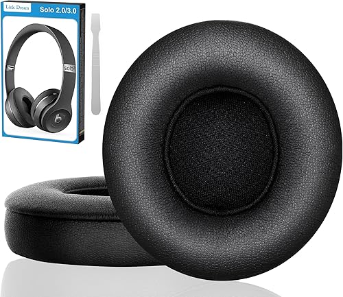Link Dream Almohadillas de Repuesto Beats Solo 3 Beats Solo 2 Almohadillas de Repuesto para Oído Cojines de Espuma Viscoelástica Fundas para