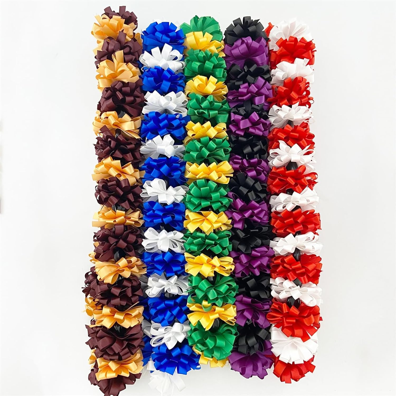 Graduation Ribbon Leis Class of 2026 Braided Honor Cord Handmade Congrats Graduates Grad Decoration Party Accessories, Green, Gold