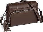 befen Genuine Leather Crossbody Purses for Women Lightweight Small Crossbody Bags Purse with Built in RFID Blocking Wallet
