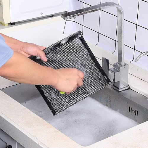 Vista 8 de BBQ Mesh Grill Bags for Outdoor Grill Reusable, 3 PCS Non-Stick Barbecue Bags for Charcoal Gas Electric Grills Smokers BBQ Veggie Grill Bags for