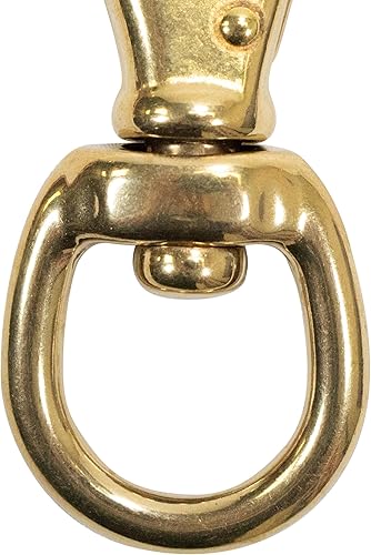 Miniatura 9 de Scuba Choice Clip de gancho giratorio de latón de 3.5 pulgadas #1, apertura de 0.508 in