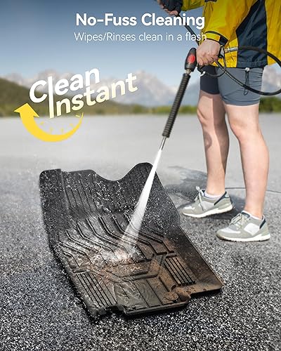 Miniatura 4 de 3W Alfombrillas y alfombrillas de carga para Nissan Rogue 2021-2023, ajuste personalizado, TPE para todo tipo de clima, juego completo de