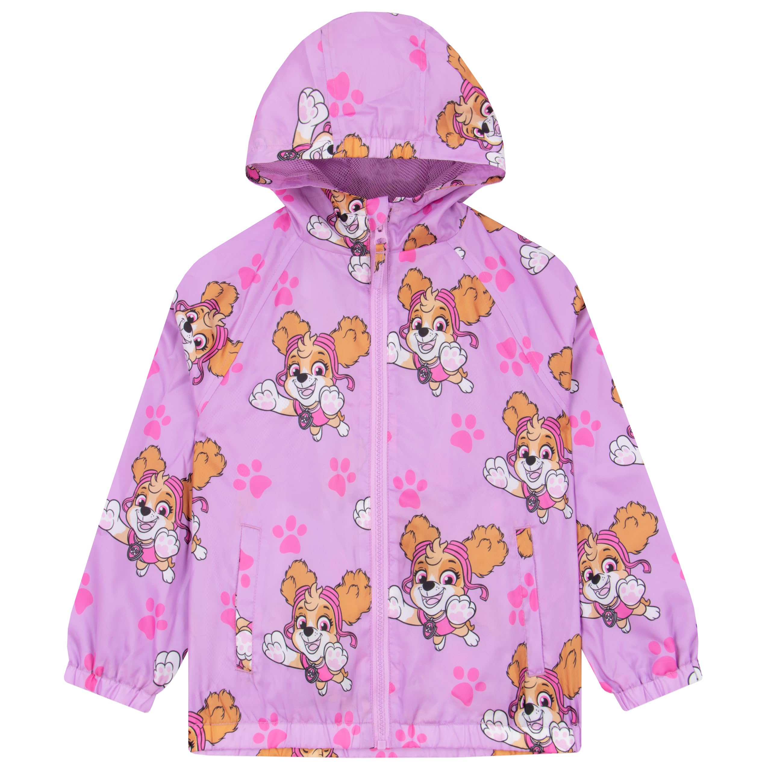 Paw Patrol Imperméable Fille, Skye Manteau de Pluie, Veste Pluie Enfant Résistante à l’Eau