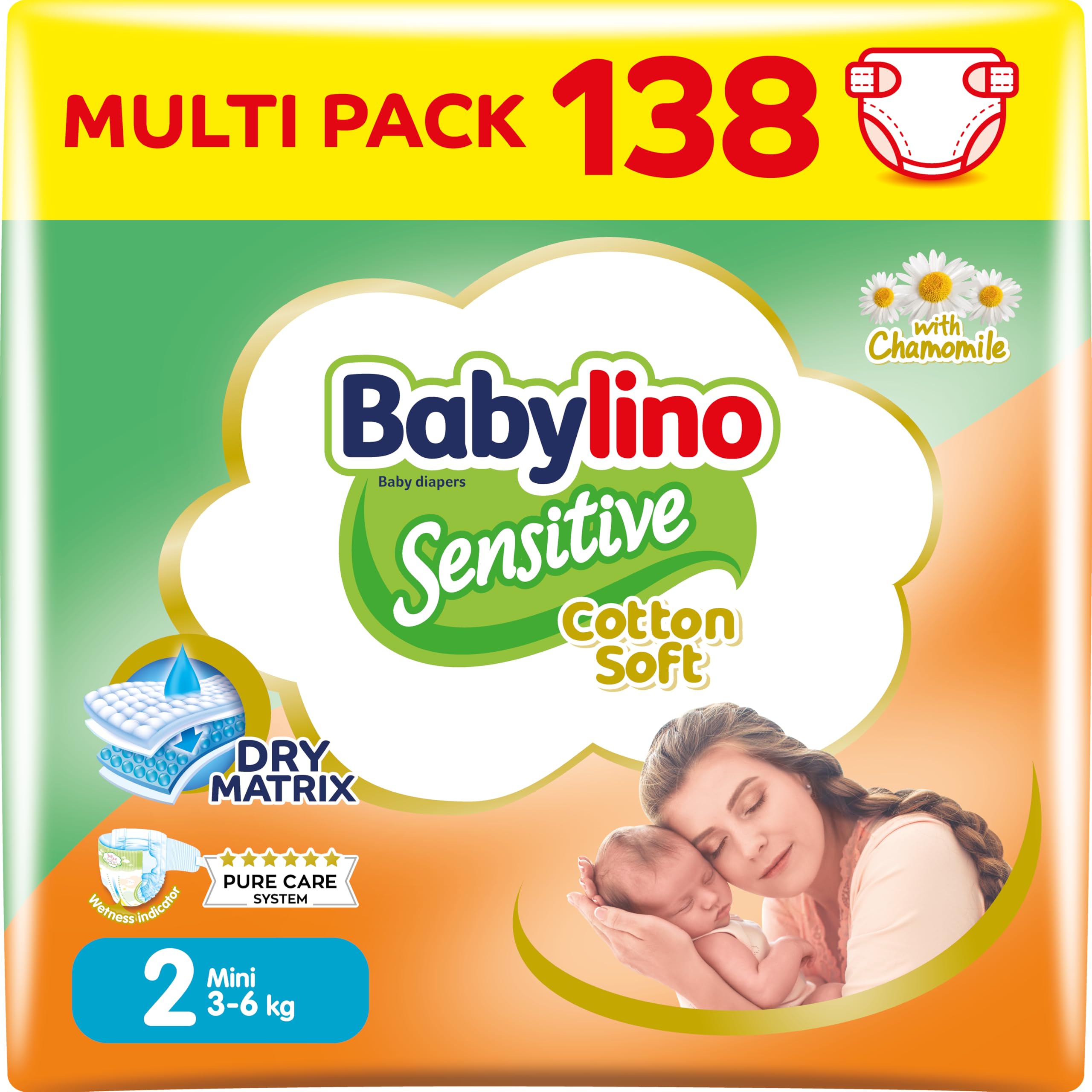 Babylino Sensitive Cotton Soft, Pañales Bebé Talla 1, Newborn (2-5 kg), 26 unidades — view 25