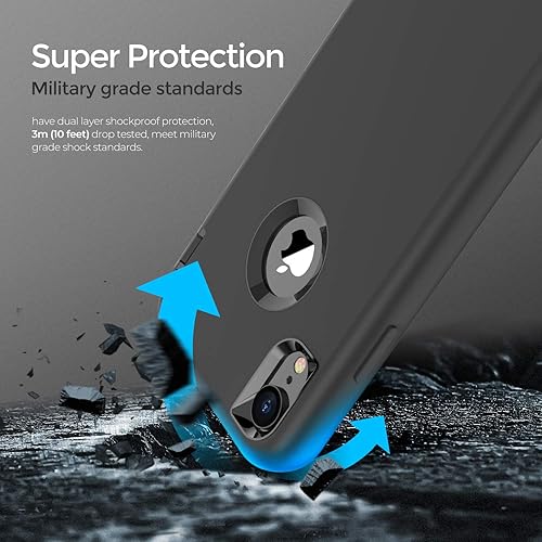 Miniatura 5 de ORIbox - Funda compatible con iPhone XR, acabado suave al tacto de silicona líquida exterior