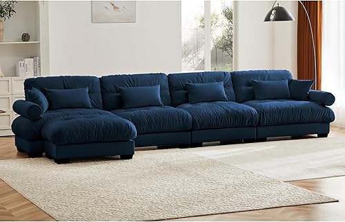 Miniatura 49 de Otomana beige para sofá modular modular, sofá individual, asiento otomano para sofá modular convertible, sofás de terciopelo para sala de estar,