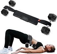MVRK Hip Thrust Belt: Adjustable Portable Glute Trainer for Pain-Free Hip Thrusts, Squats & Dumbbell Workouts at Home or Gym